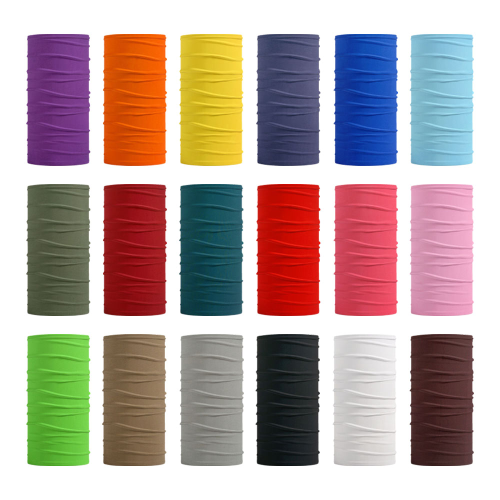 Headband Summer Knit - シームレスな無地バンダナ男性女性黒赤グレーヘッドバンドスカーフハイキングネックゲートルキャンプサイクリングフェイスカバー目出し帽