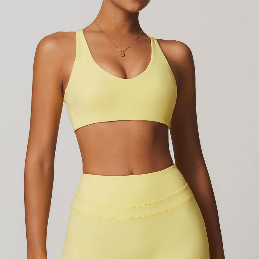 Bralette Triangle Set - Juren-女性用スポーツブラ,フィットネスブラ,ホルター下着,裸の感触,セクシーなヨガ,ジムの腕立て伏せ,トレーニング,パッド入りブラレット,水着