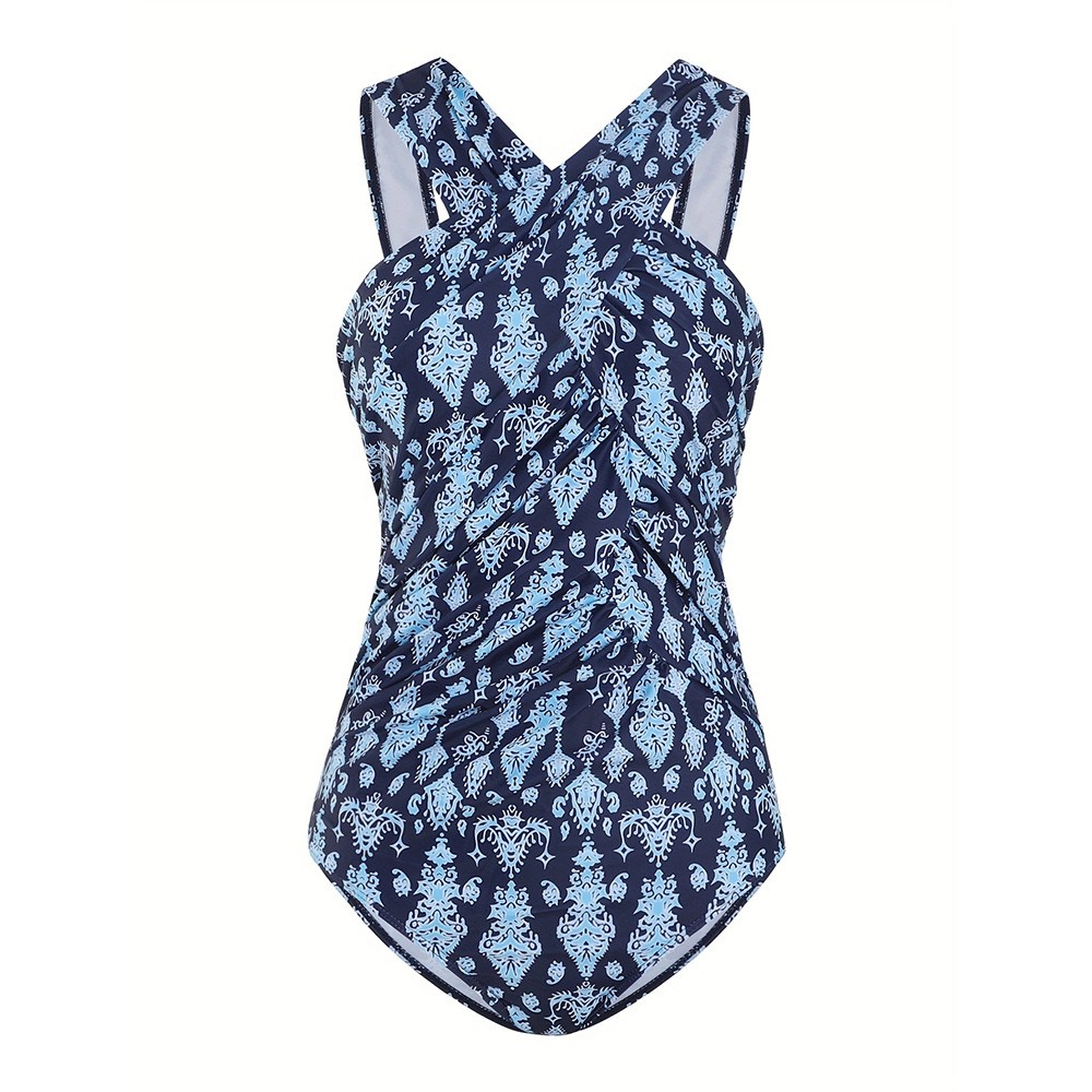 女性用水着 プラスサイズ 控えめな水着 クロスフロント水着  - Swimsuit Bikini Ruched のレビューと価格
