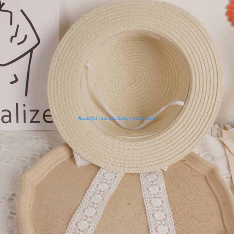 E56A 幼児キッズベビー夏編みストローサンハット用レースリ - Hat Floppy Wide のレビューと価格