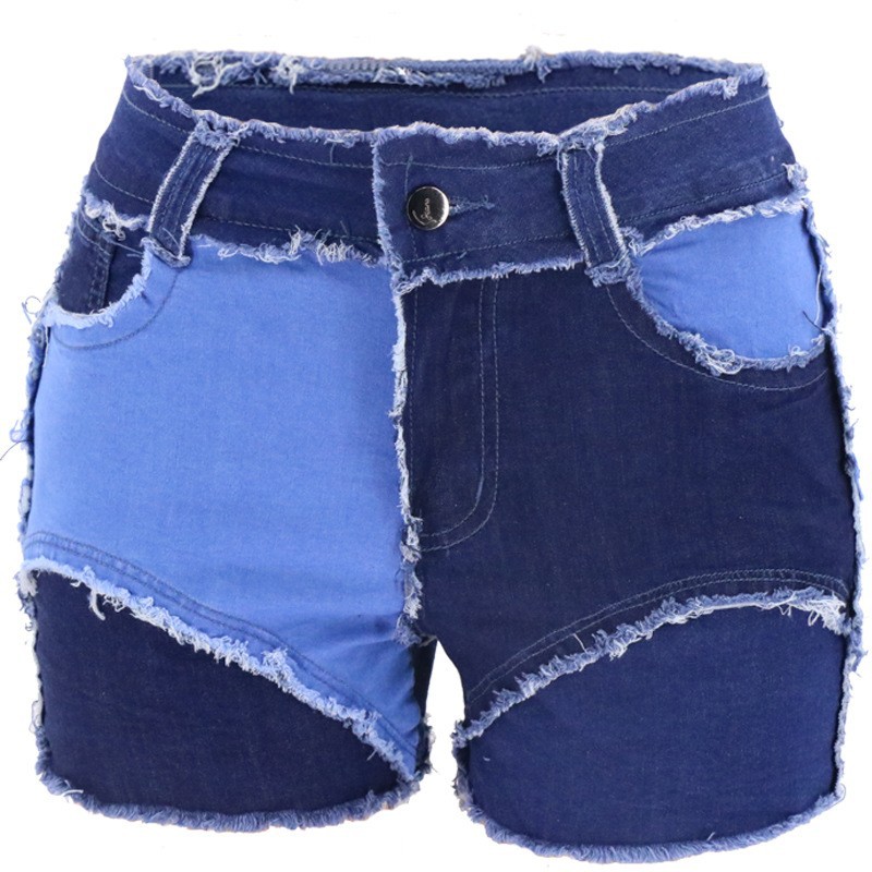 ファッションミッドウエストスリムフィット破れジーンズショート - Shorts Denim Frayed のレビューと価格