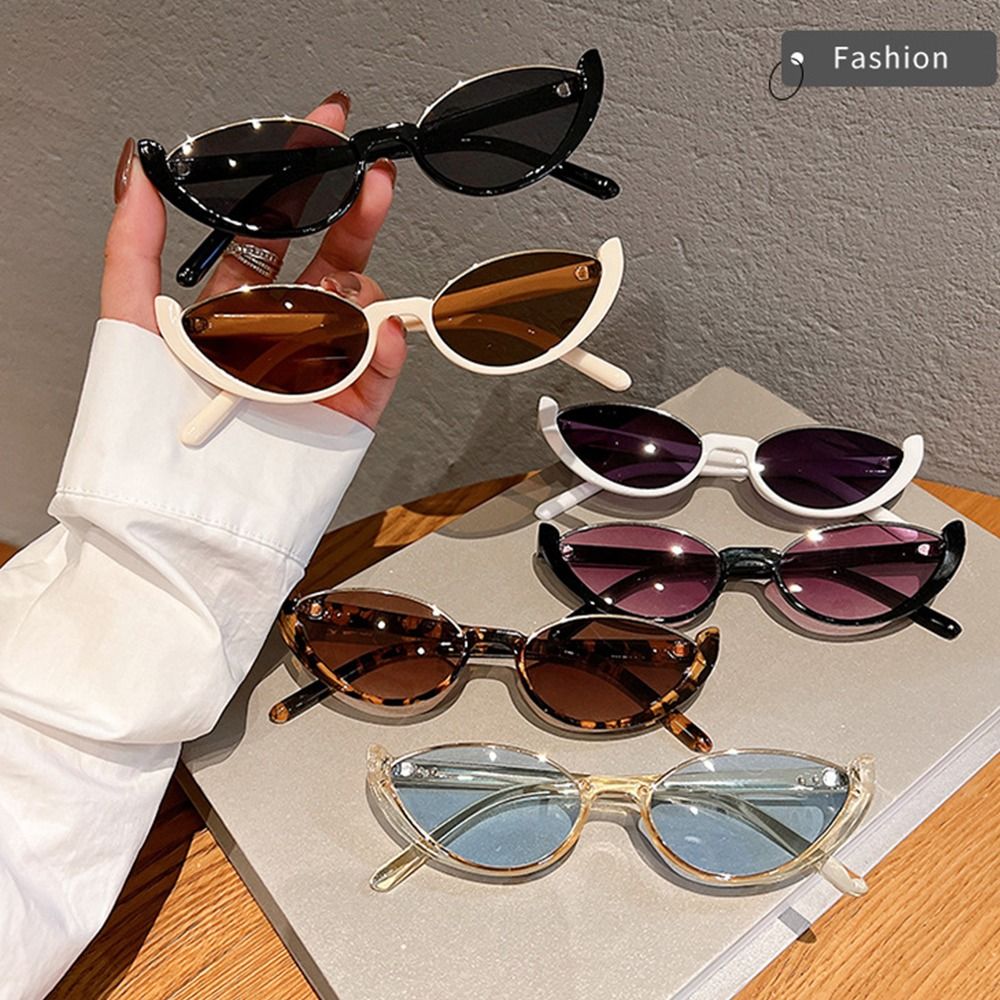 ファッション女性男性スモールキャットアイサングラスサングラス - Sunglasses Cat Eye のレビューと価格