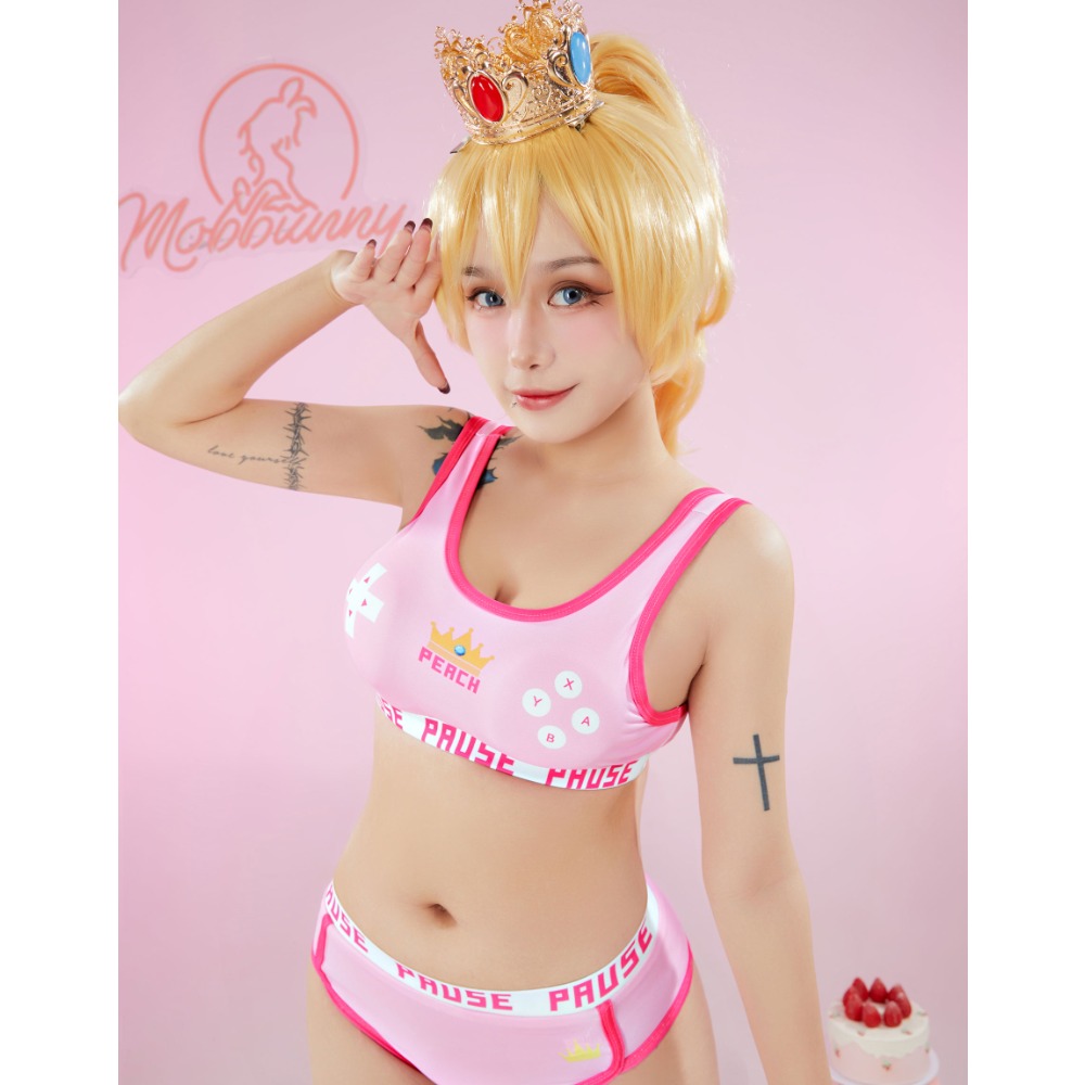 モブニー-ピーチのエキゾチックなスポーツブラレット,タンクト - Bralette Triangle Set のレビューと価格