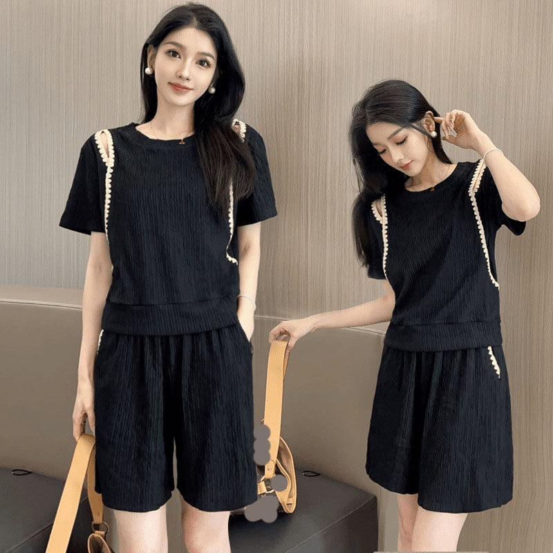 韓国ファッションオフショルダー Tシャツ 2 点セット女性オ - Blouse Off Shoulder のレビューと価格