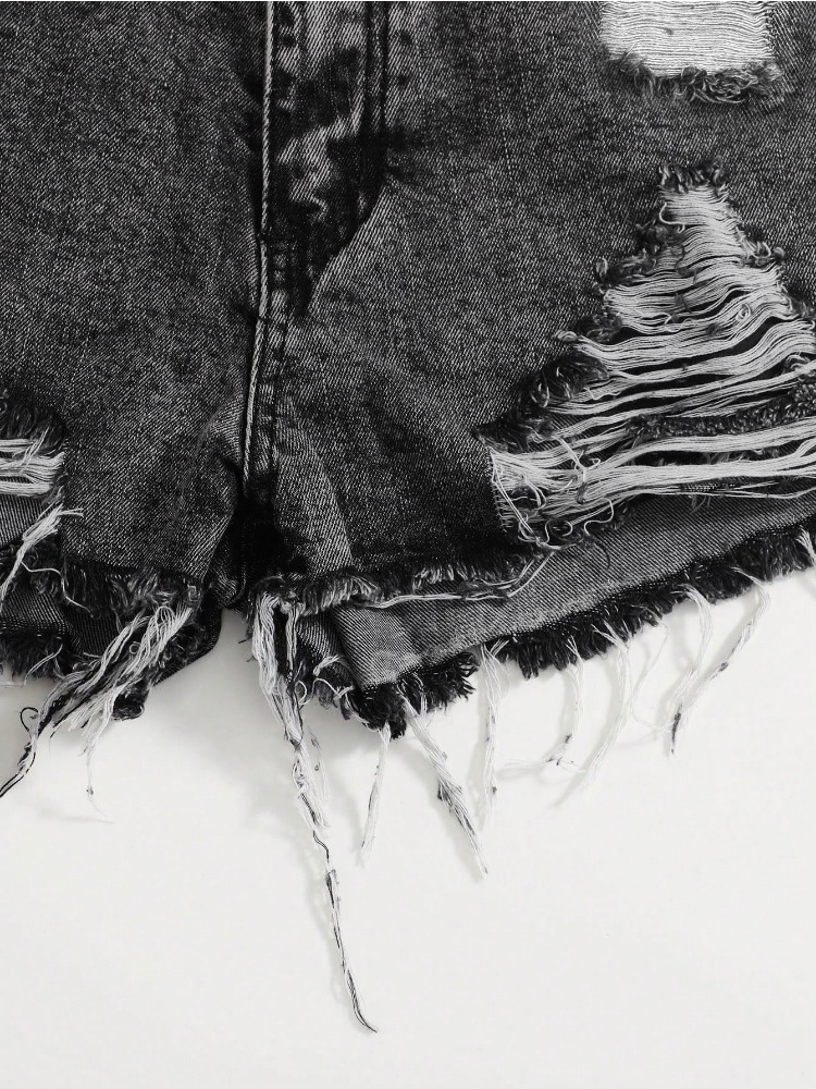 2026年ニューヴィンテージウォッシュドデニムショーツ レデ - Shorts Denim Frayed のレビューと価格