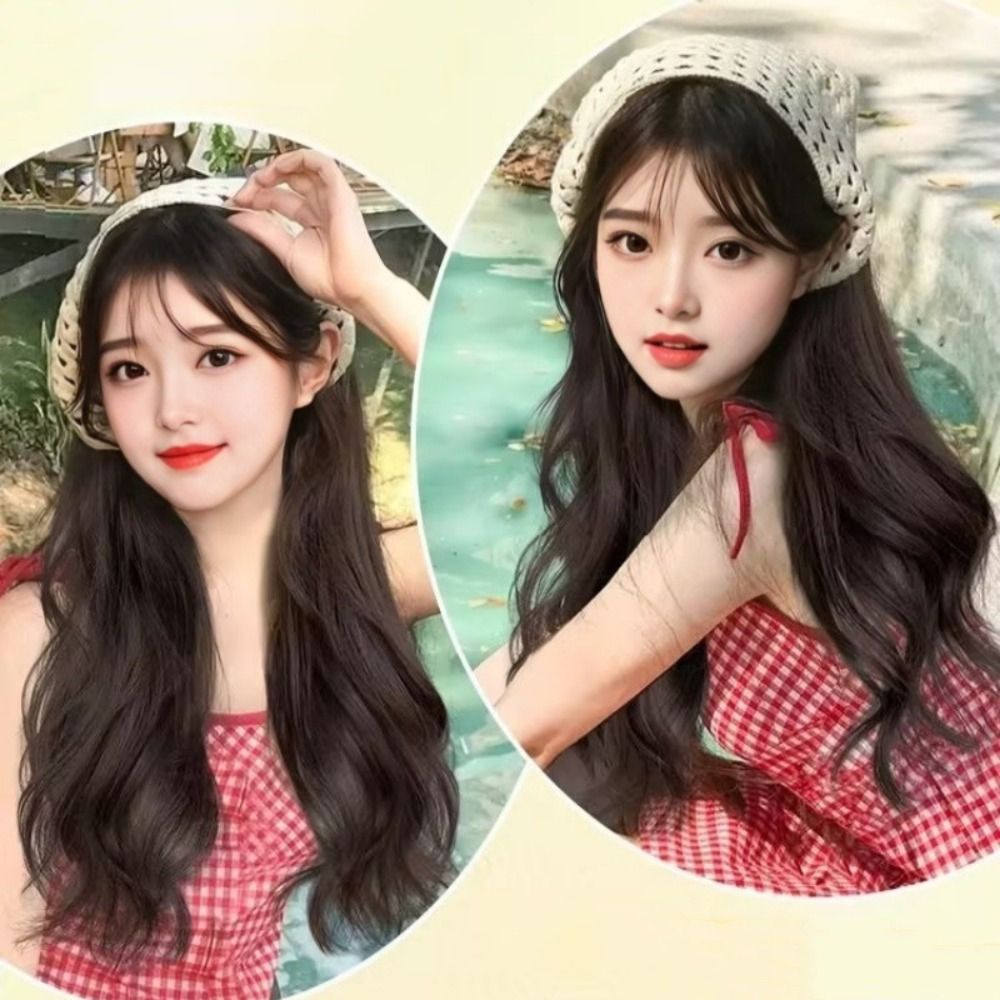 ファッション65CMウィッグ三角ヘッドスカーフ中空ホットセー - Headband Summer Knit のレビューと価格