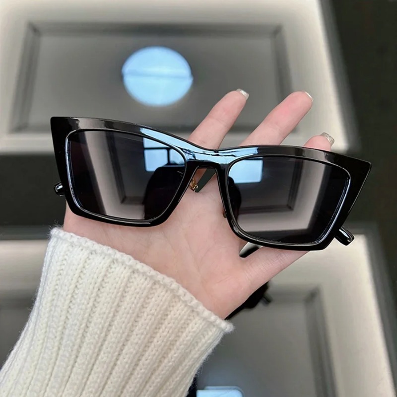 高級キャットアイブラックサングラス女性男性ブランドファッショ - Sunglasses Cat Eye のレビューと価格