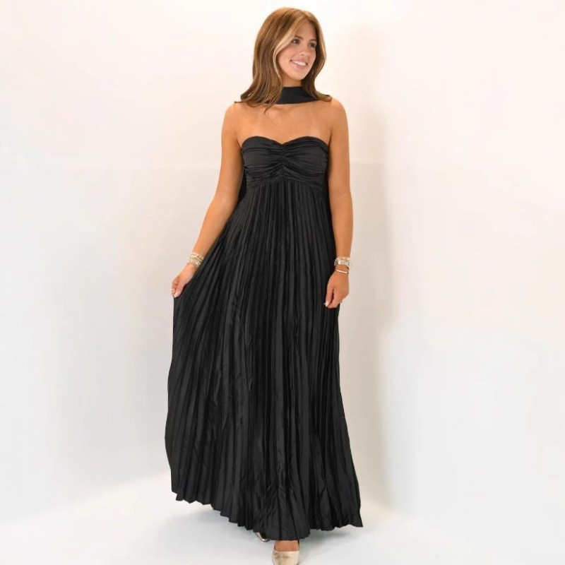 結婚式のゲストドレス エレガント パーティー プロム ロング - Maxi Dress Halter のレビューと価格