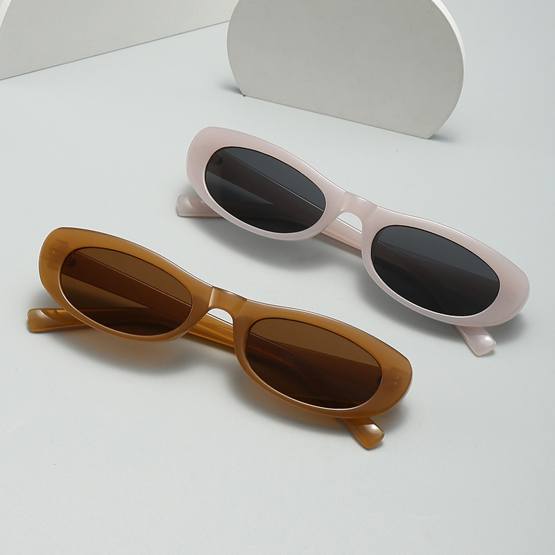 ファッションキャットアイサングラス女性の新しい高級ブランド小 - Sunglasses Cat Eye のレビューと価格