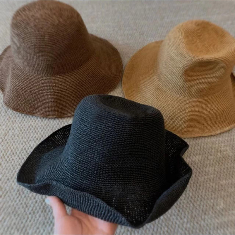 2025年新作 紙ストロー素材のつば広サンハット レディース - Hat Floppy Wide のレビューと価格