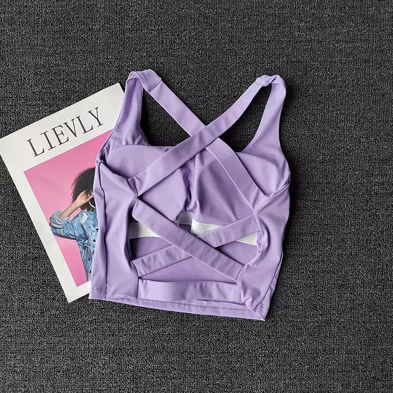 女性用スポーツブラトップ、プッシュアップフィットネスヨガブラ - Bralette Triangle Set のレビューと価格
