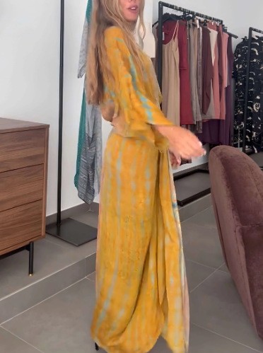 サマードレス レディース リネン Vネックドレス 花柄 ハイ - Linen Dress Wrap のレビューと価格