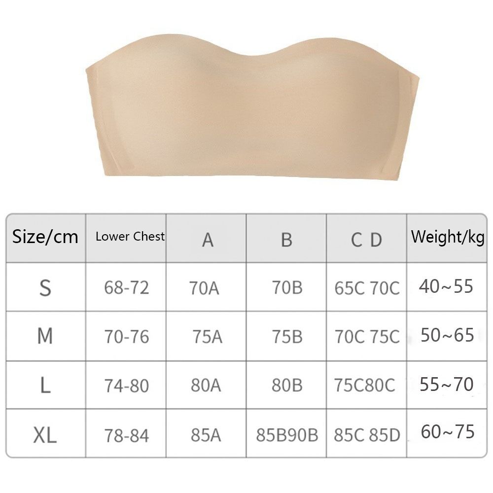 ソリッドカラーのストラップレスラップブラジャー目に見えないノ - Bralette Triangle Set のレビューと価格