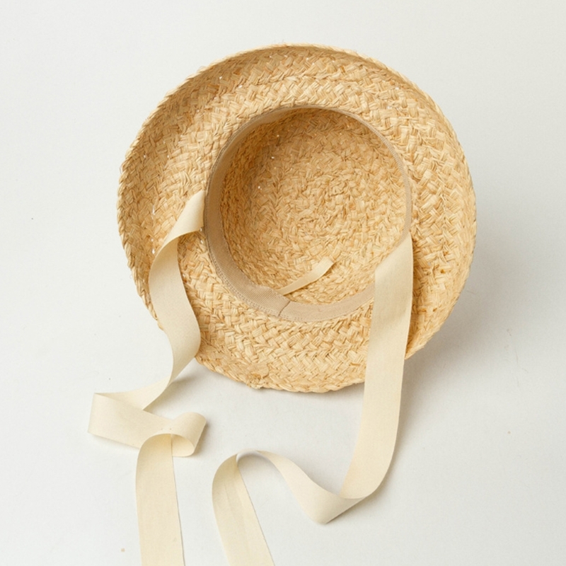 女の子のための手織りの麦わら帽子,広いつばの広いビーチキャッ - Hat Floppy Wide のレビューと価格