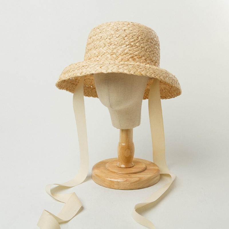 女の子のための手織りの麦わら帽子,広いつばの広いビーチキャッ - Hat Floppy Wide のレビューと価格