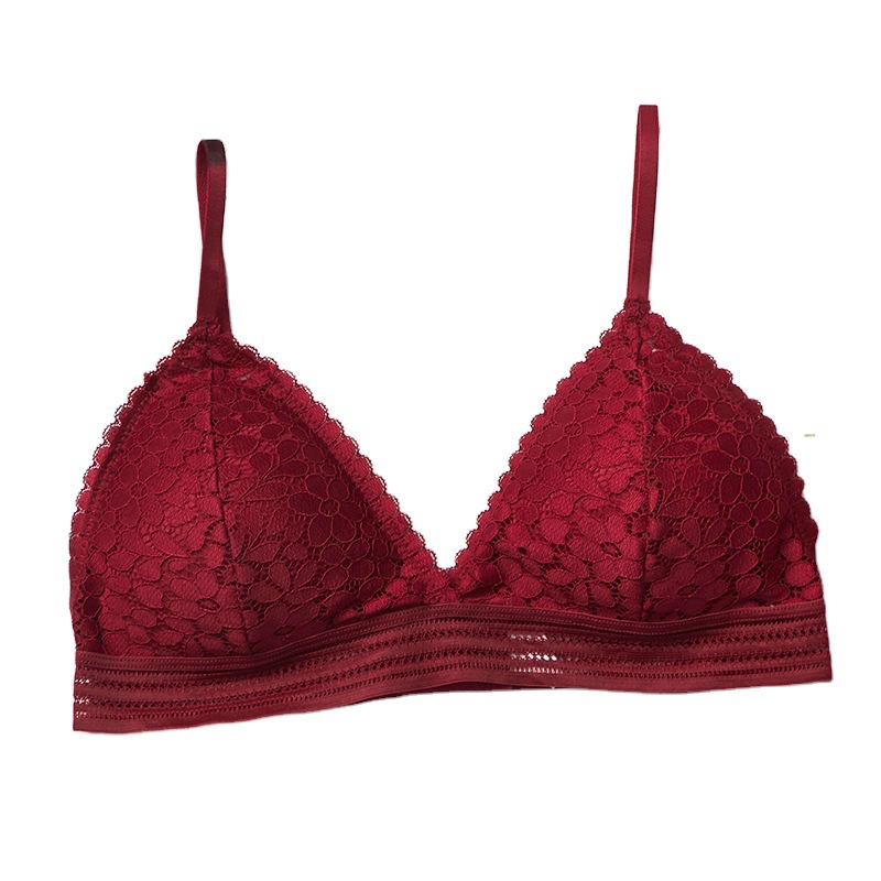 2026年女性用ブラジャー新作フレンチトライアングルカップノ - Bralette Triangle Set のレビューと価格