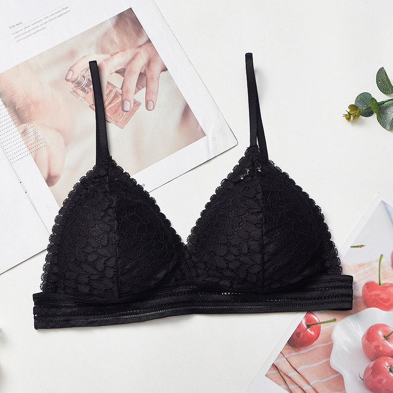 2026年女性用ブラジャー新作フレンチトライアングルカップノ - Bralette Triangle Set のレビューと価格