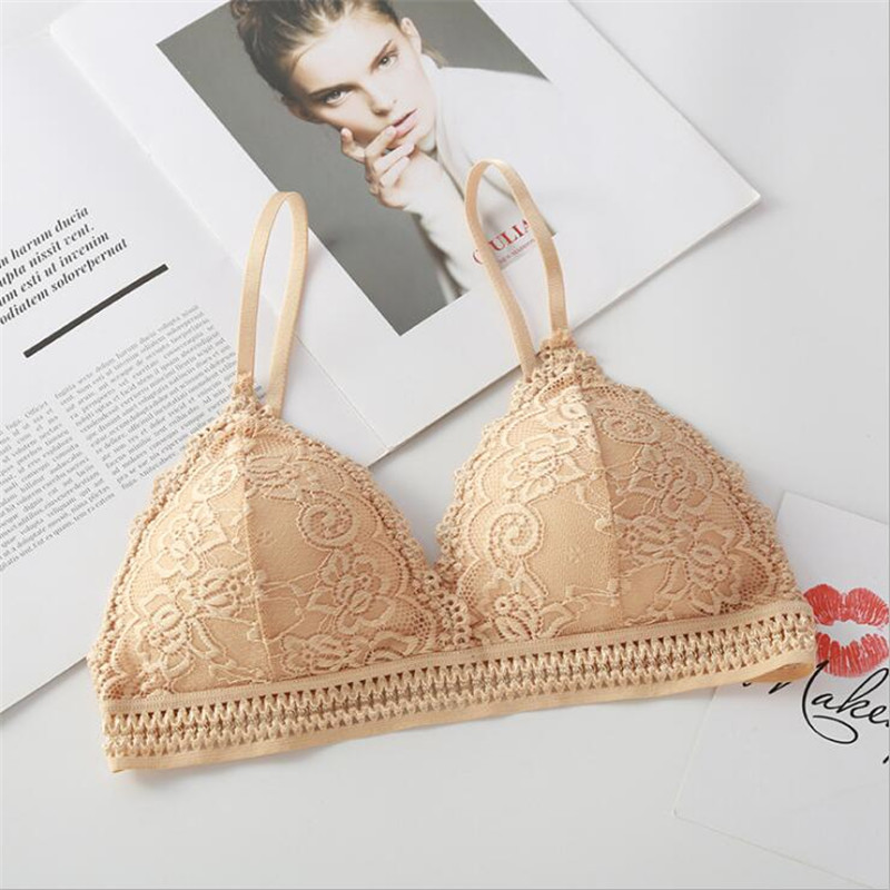 2026年女性用ブラジャー新作フレンチトライアングルカップノ - Bralette Triangle Set のレビューと価格