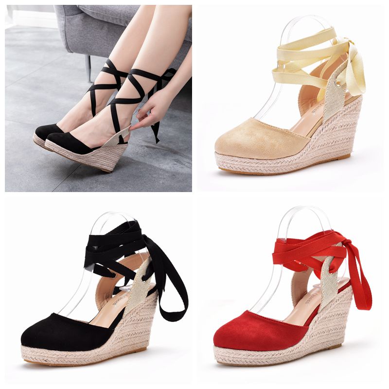 レディース エスパドリーユ プラットフォーム ウェッジサンダ - Wedge Espadrille Women のレビューと価格