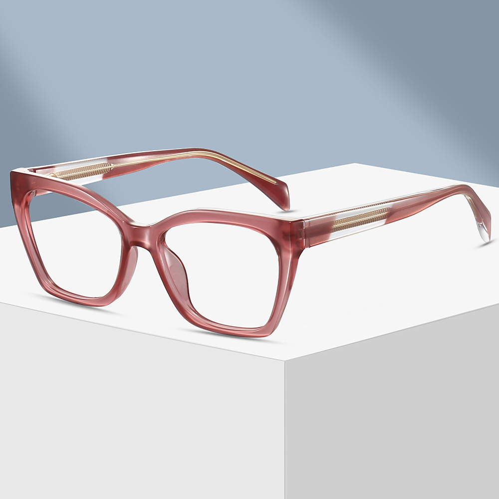 キャットアイ大型フレームブルーライトカット眼鏡フレーム女性向 - Sunglasses Cat Eye のレビューと価格