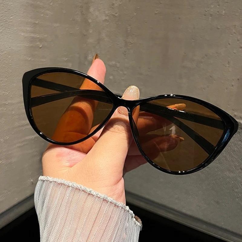 1Pc レトロフレームキャットアイサングラス女性トレンディヴ - Sunglasses Cat Eye のレビューと価格